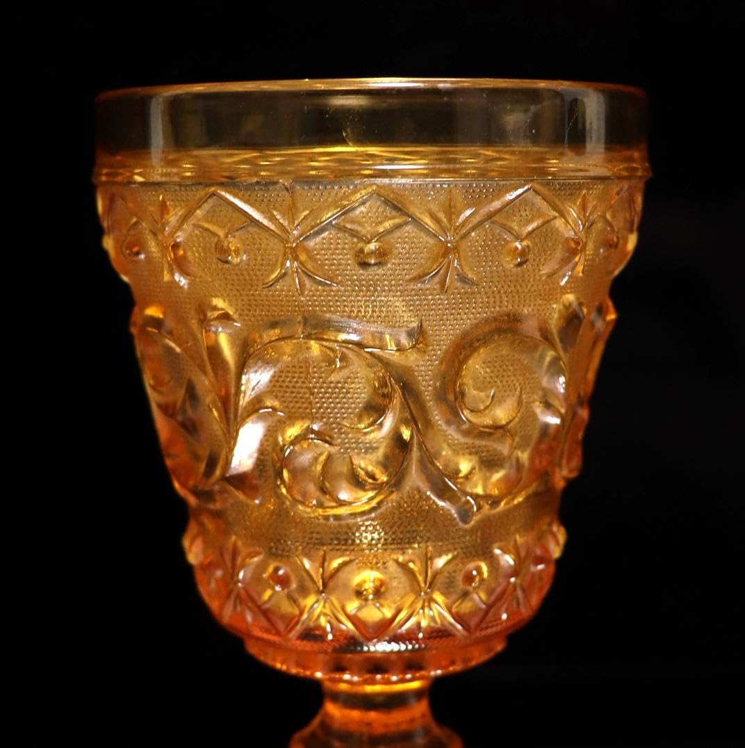 オールド・バカラ 珍品 スクエア型 琥珀色 大型トレー センターピース アンバー オールド・バカラ 珍品 スクエア型 琥珀色 大型トレー センターピース